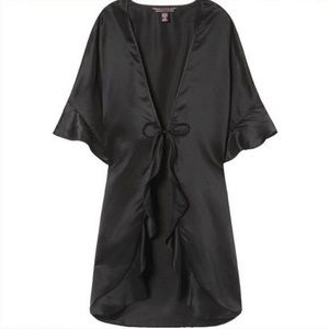 Victoria’s Secret Black Lingerie Robe